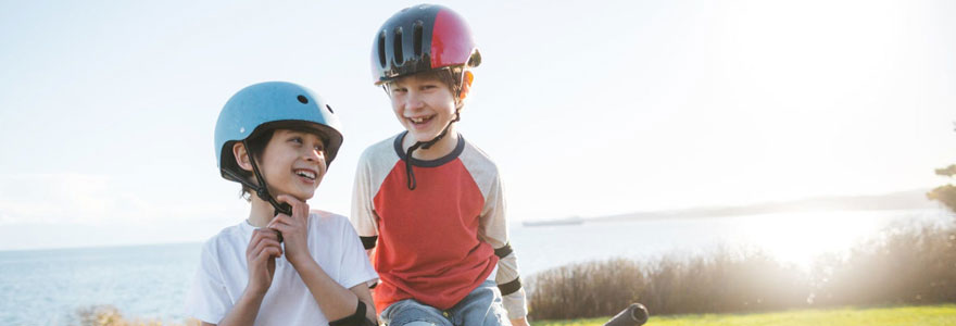 casque moto enfant